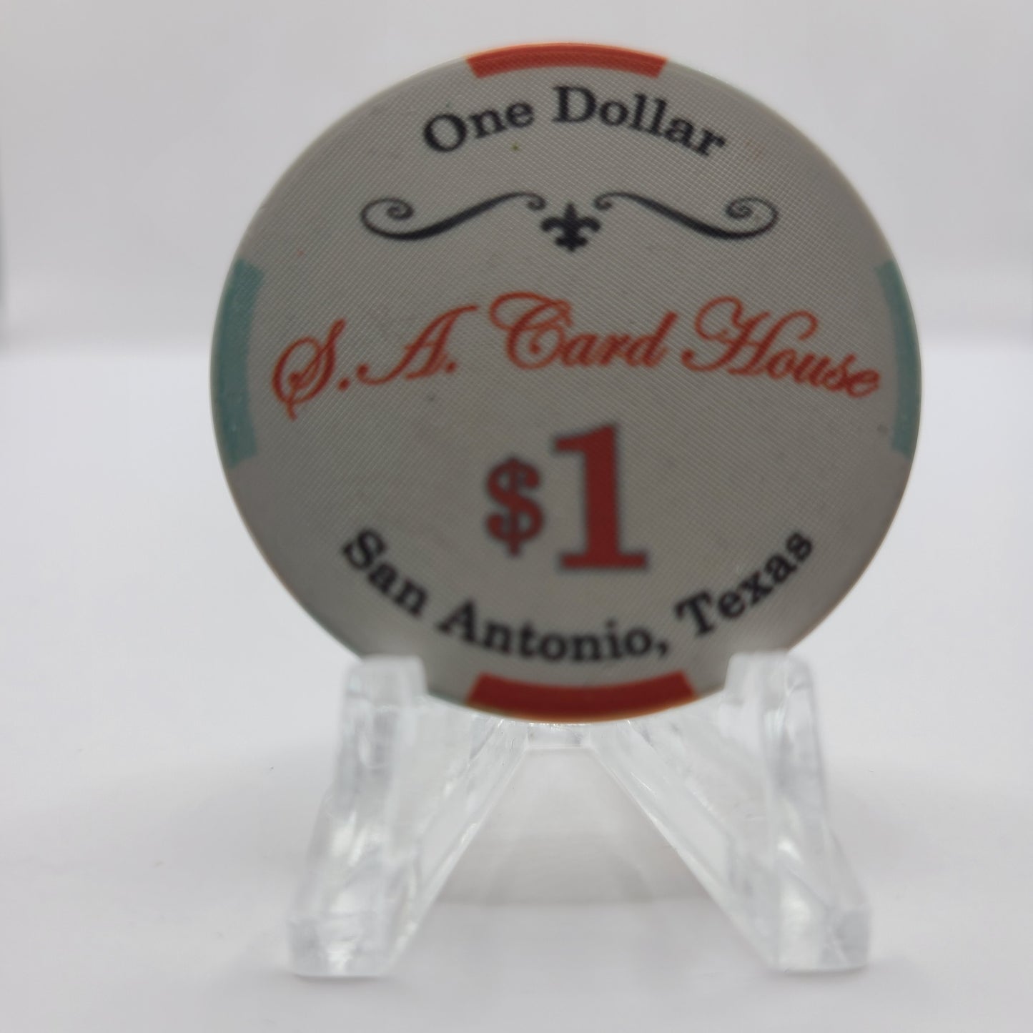 SA Card House San Antonio Texas $1 Chip