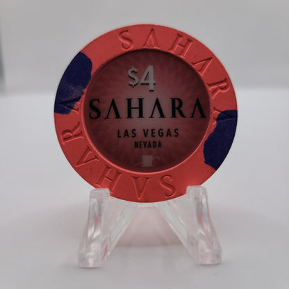 Sahara Hotel Casino Las Vegas Nevada 2020 $4 Chip