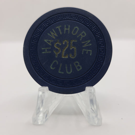 Hawthorne Club Hawthorne Nevada 1950's $25 Chip N7229