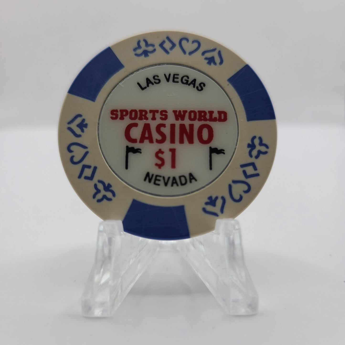 Sports World Casino Las Vegas Nevada 1998 $1 Chip V3442