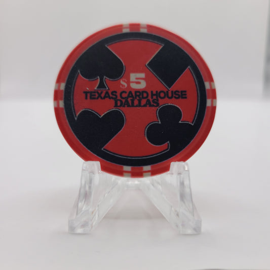 Texas Card House-Dallas Dallas Texas $5 Chip