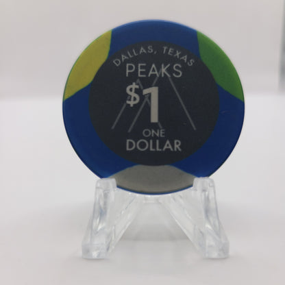 Peaks Poker Room Dallas Texas 2022 $1 Chip