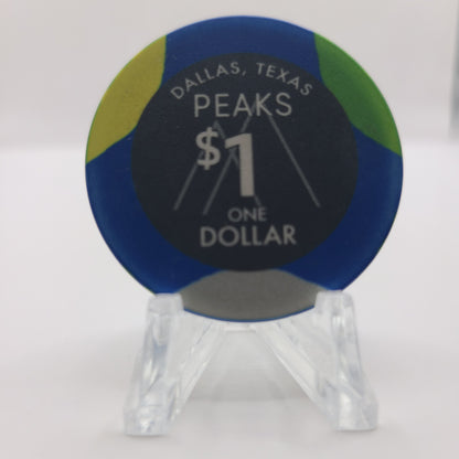 Peaks Poker Room Dallas Texas 2022 $1 Chip