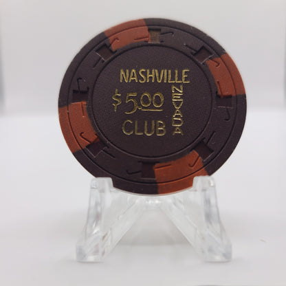 Nashville Nevada Club Las Vegas Nevada 1961 $5 Chip N3810