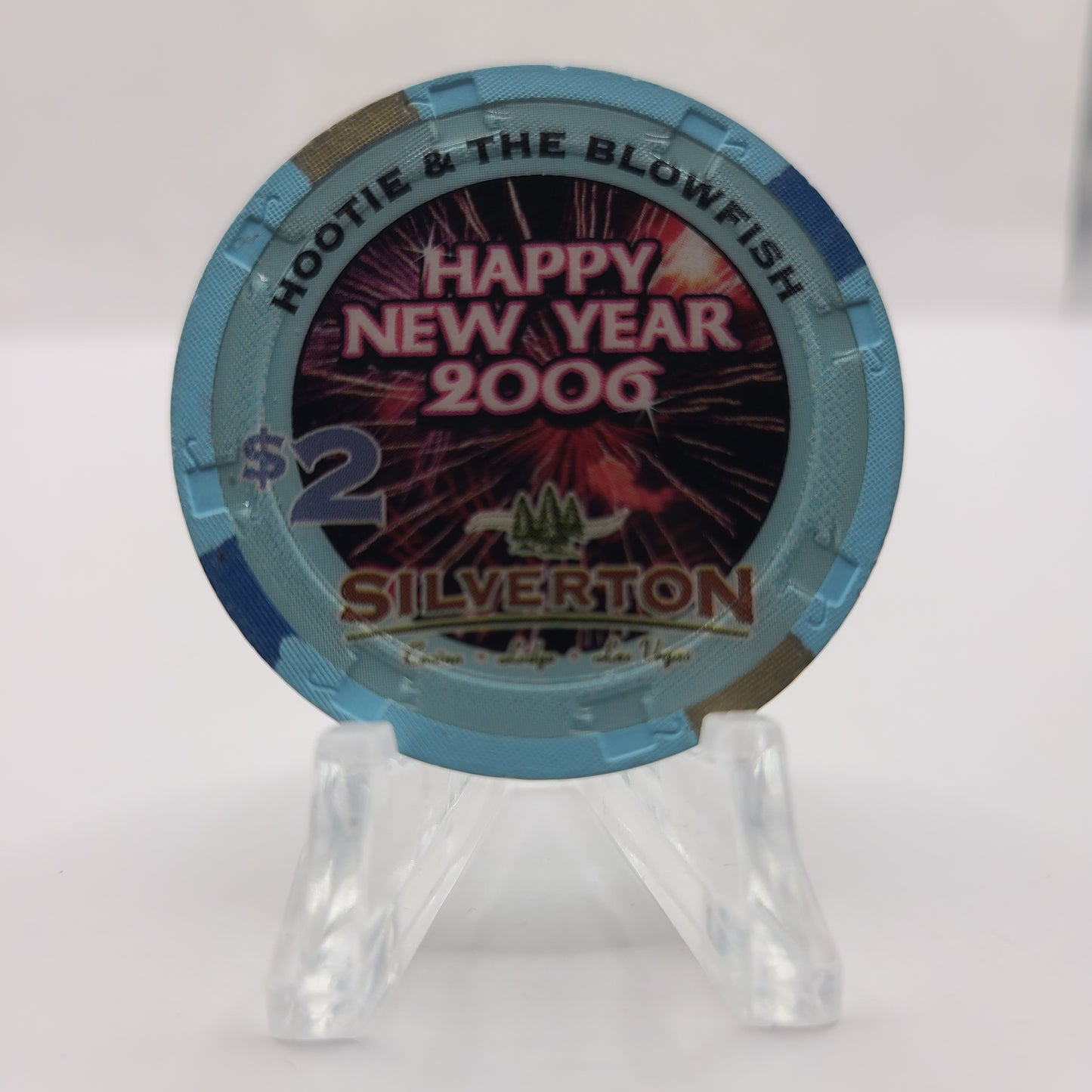 Silverton Hotel Casino Las Vegas Nevada "Happy New Year 2006" $2 Chip E5092