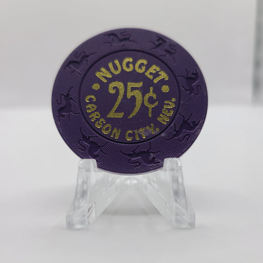 Carson City Nugget Carson City Nevada 1993 $.25 Chip N7793.1 "Purple"