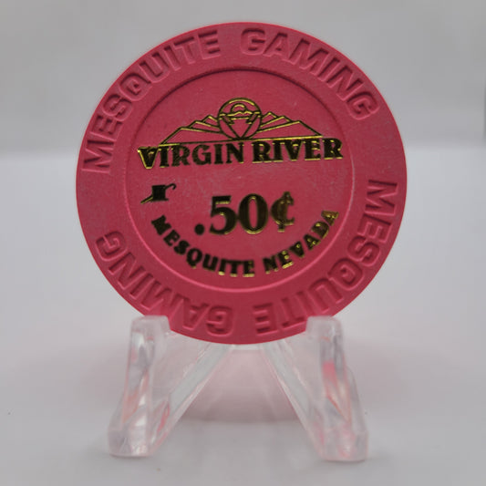 Virgin River Hotel Casino Mesquite Nevada 2015 $.50 Chip D2026