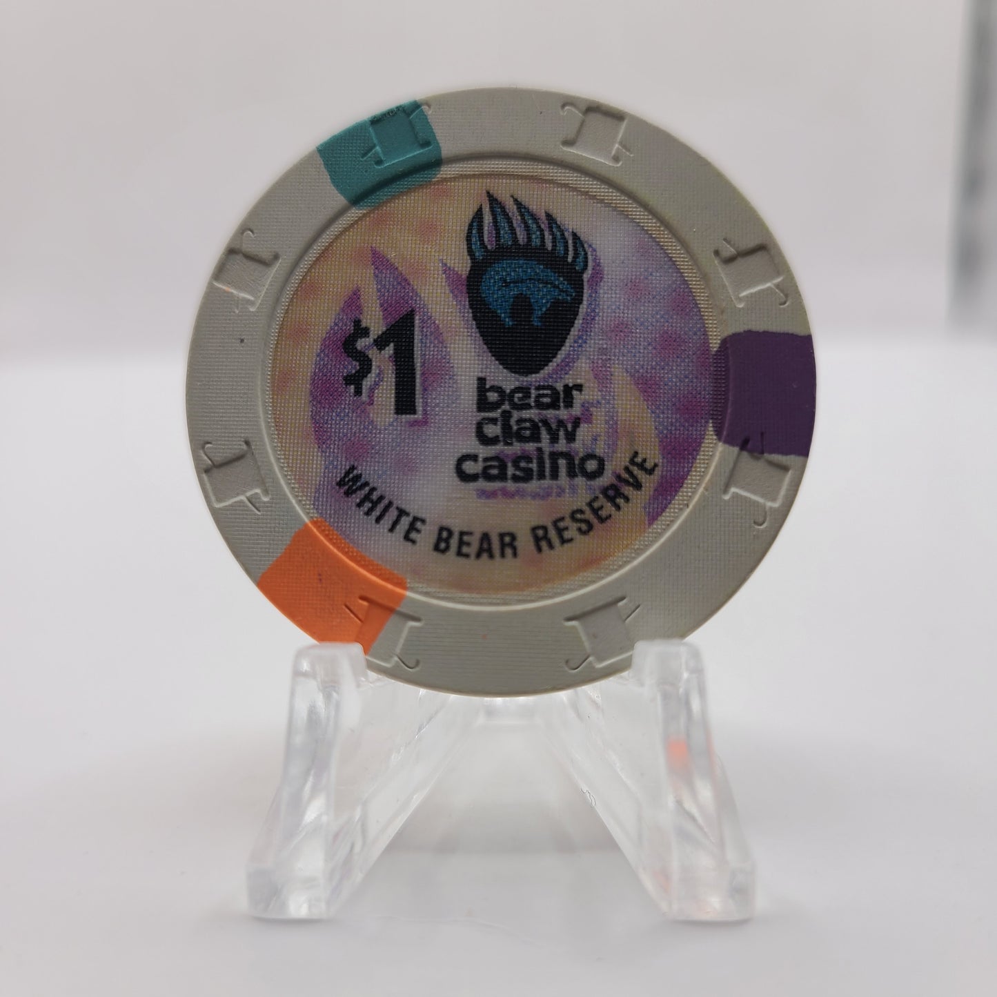 Bear Claw Casino & Hotel Carlyle Saskatchewan Canada $1 Chip