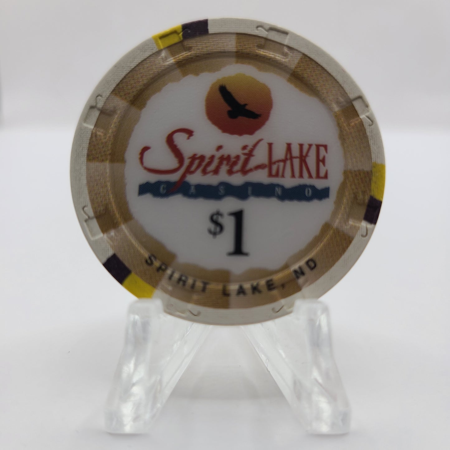 Spirit Lake Casino & Resort St. Michael North Dakota $1 Chip