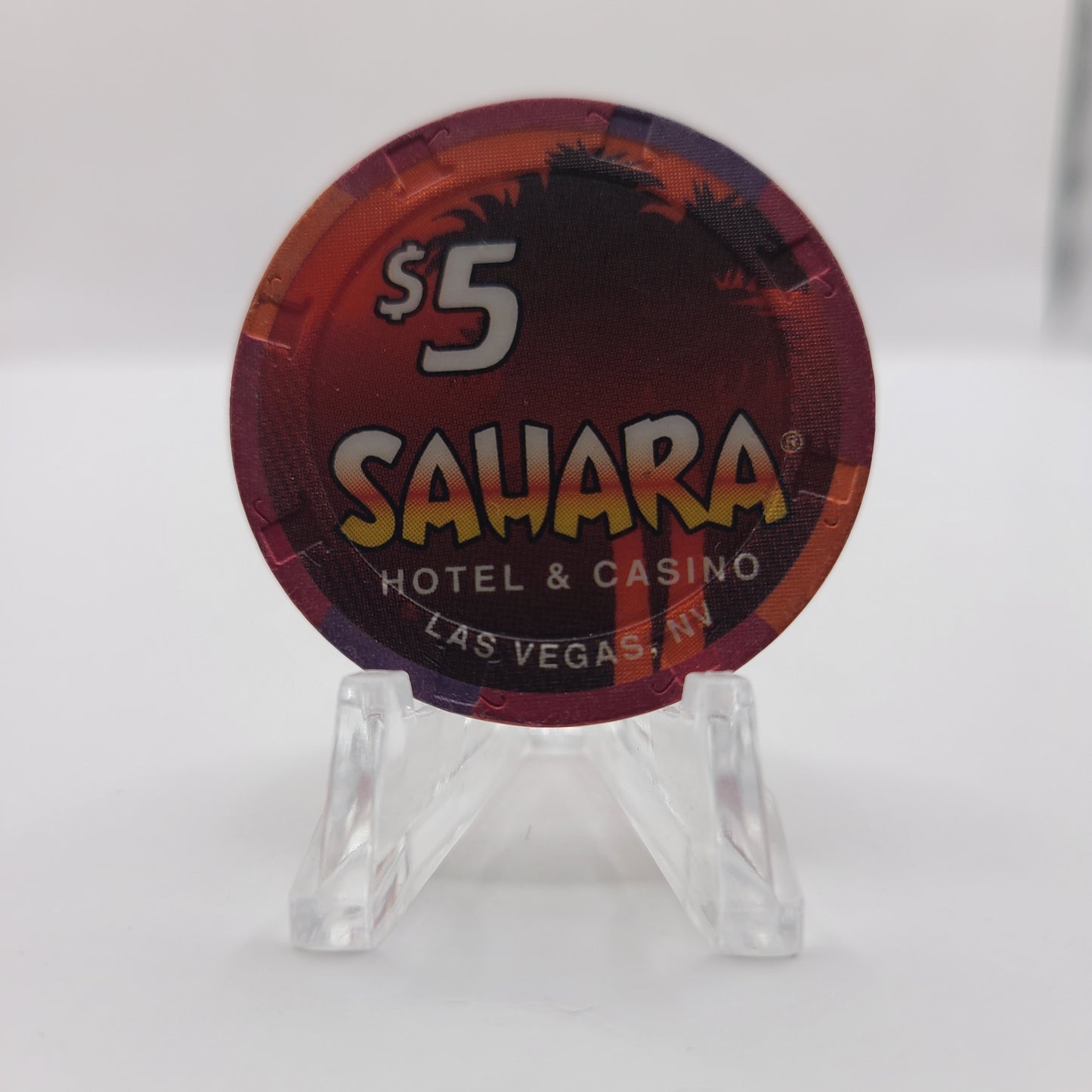 Sahara Hotel Casino Las Vegas Nevada 1995 $5 Chip N1177