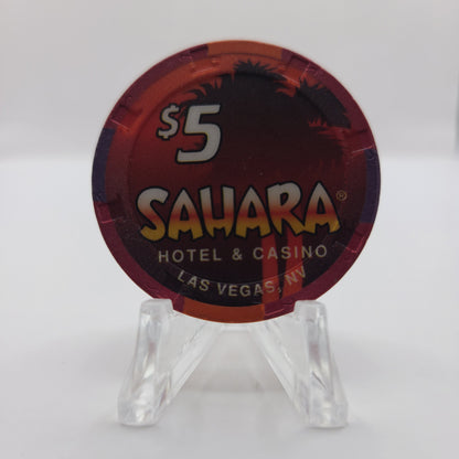 Sahara Hotel Casino Las Vegas Nevada 1995 $5 Chip N1177