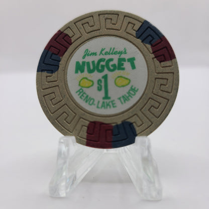 Kim Kelley's Nugget Casino Reno - Lake Tahoe Nevada 1972 $1 Chip N6904