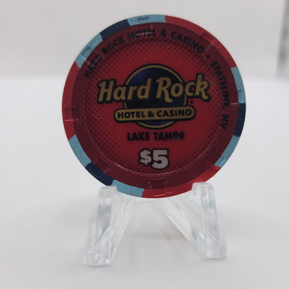 Hard Rock Hotel Casino Lake Tahoe Nevada 2015 "Grand Opening"$5 Chip D1751