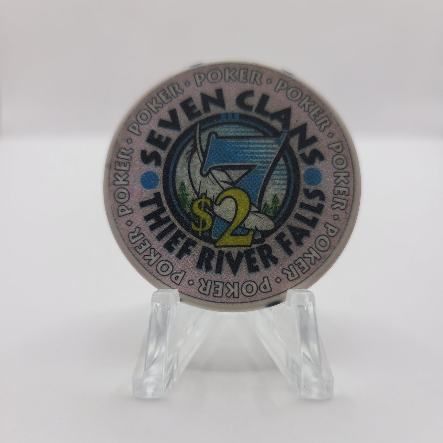 Seven Clans Casino Thief River Falls Minnesota $2 Chip