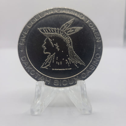 Dakota Sioux Casino Tokio North Dakota $5 Token