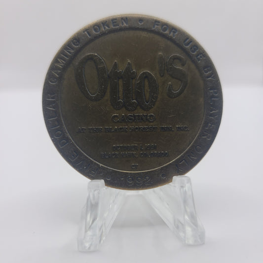 Otto's Black Hawk Colorado 1992 $5 Token