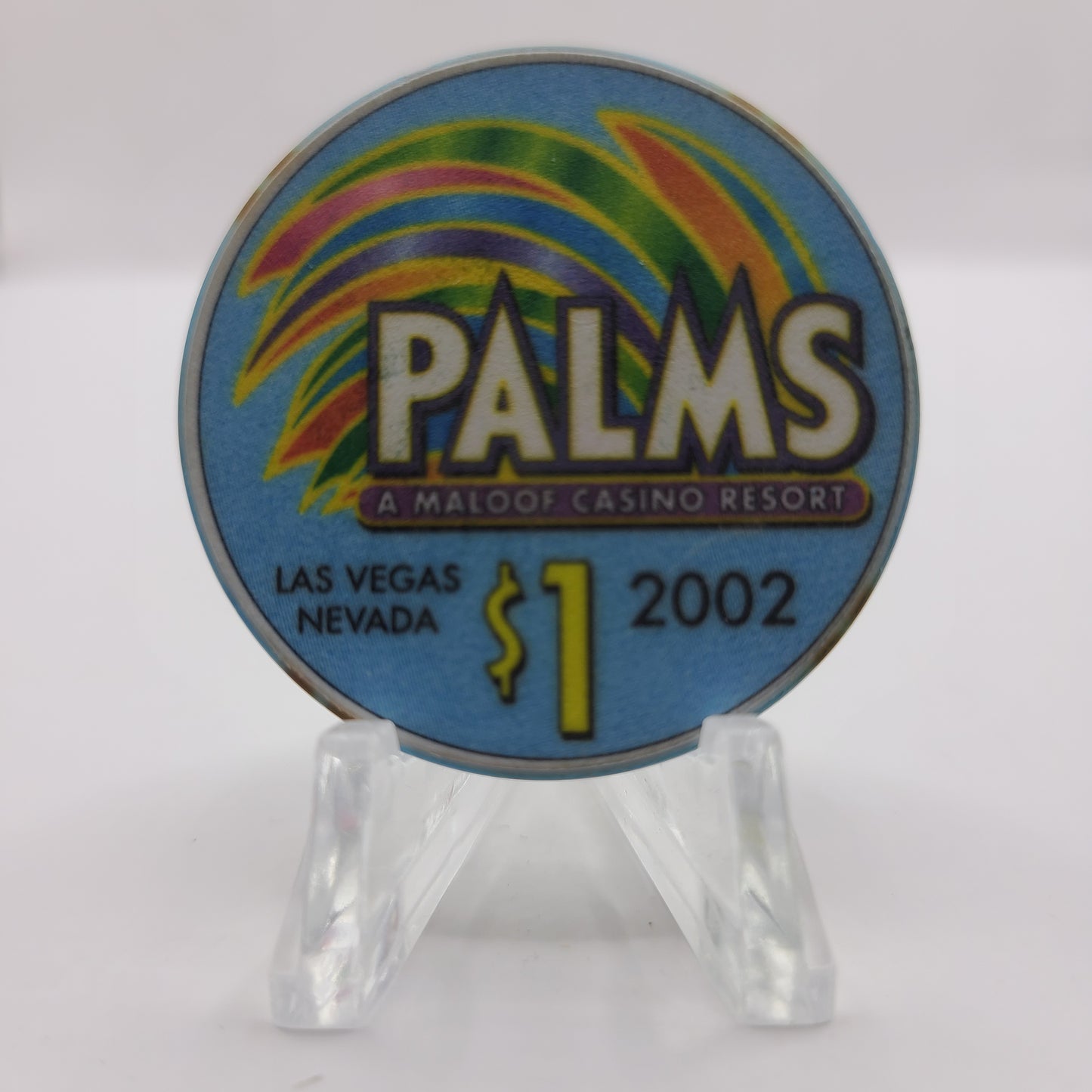 Palms Hotel Casino Las Vegas Nevada 2002 "BINGO  ELLIE" $1 Chip E1906