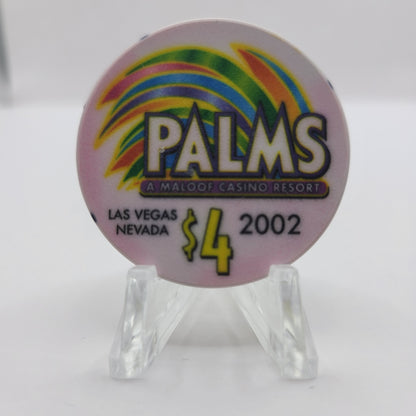 Palms Hotel Casino Las Vegas Nevada 2002 "BINGO ELLIE" $4 Chip E1923