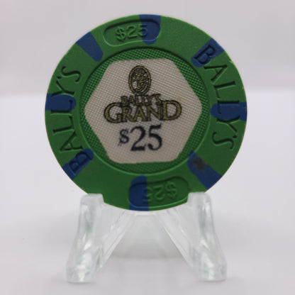 Bally’s Grand Hotel Casino Atlantic City New Jersey $25 Chip