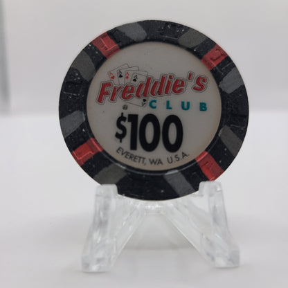 Freddie's Club Everett Washington $100 Chip