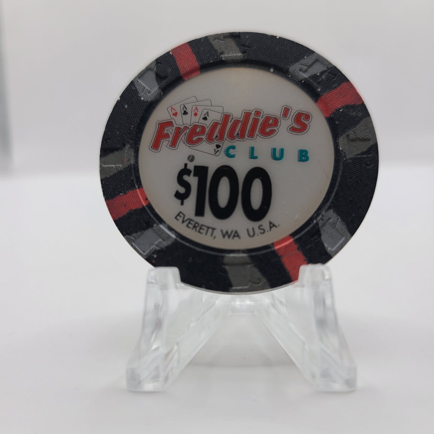 Freddie's Club Everett Washington $100 Chip