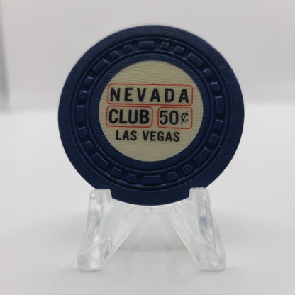 Nevada Club Casino Las Vegas Nevada 1950's $.50 Chip N7630