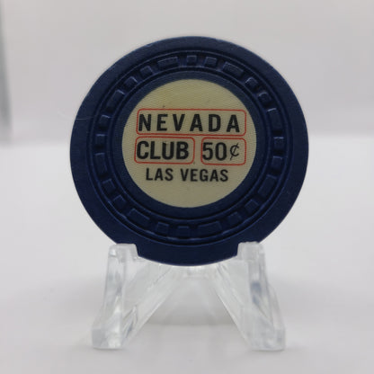 Nevada Club Casino Las Vegas Nevada 1950's $.50 Chip N7630