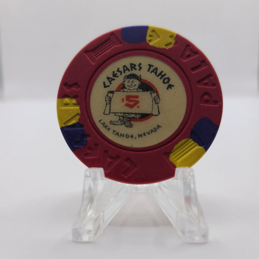 Caesars Tahoe Casino Lake Tahoe Nevada 1980's $5 Chip N4979