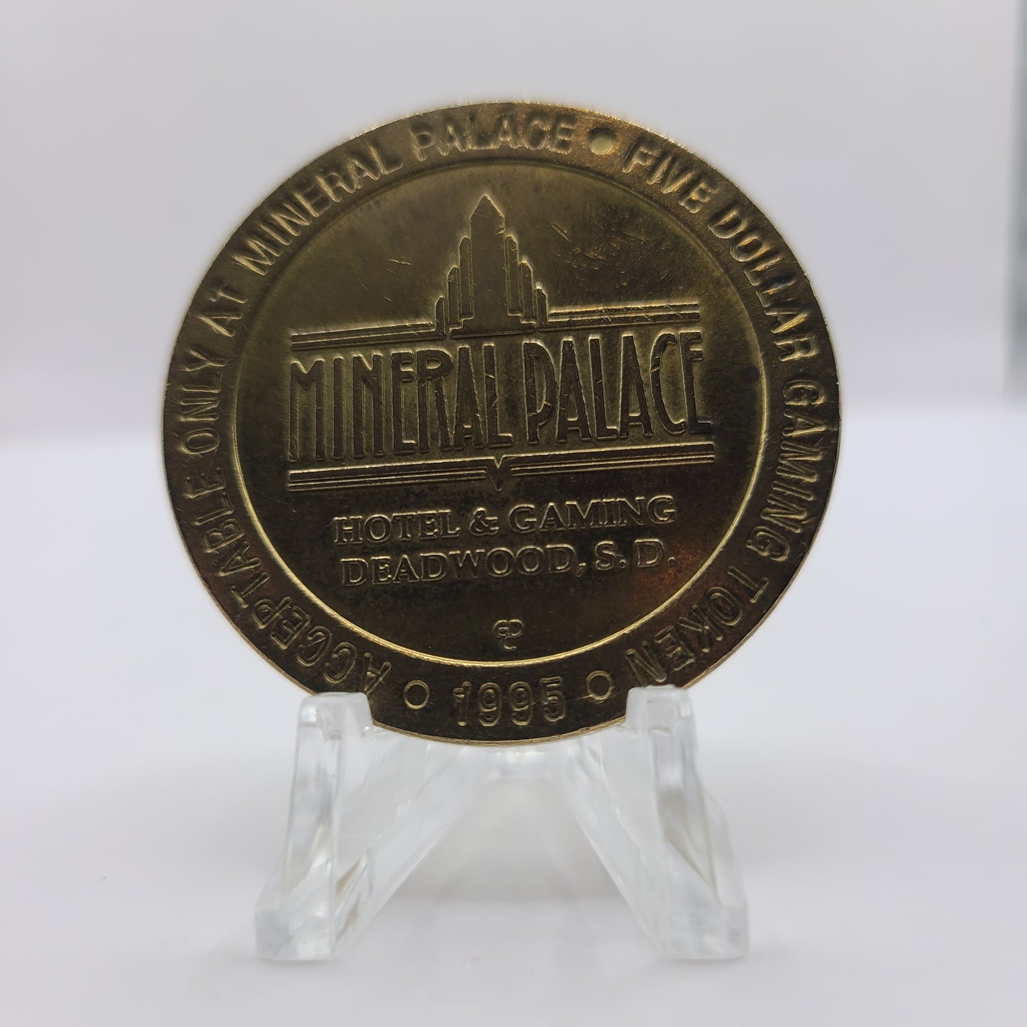 Mineral Palace Deadwood South Dakota 1995 $5 Token