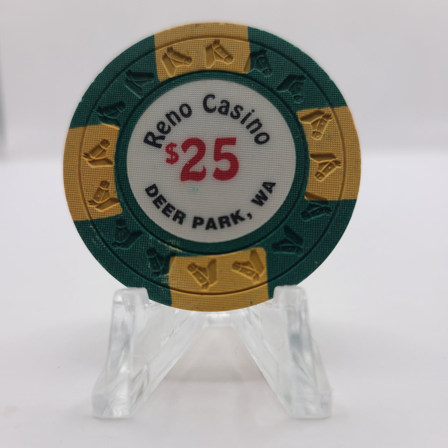 Reno Casino Card Room Deer Park Washington $25 Chip