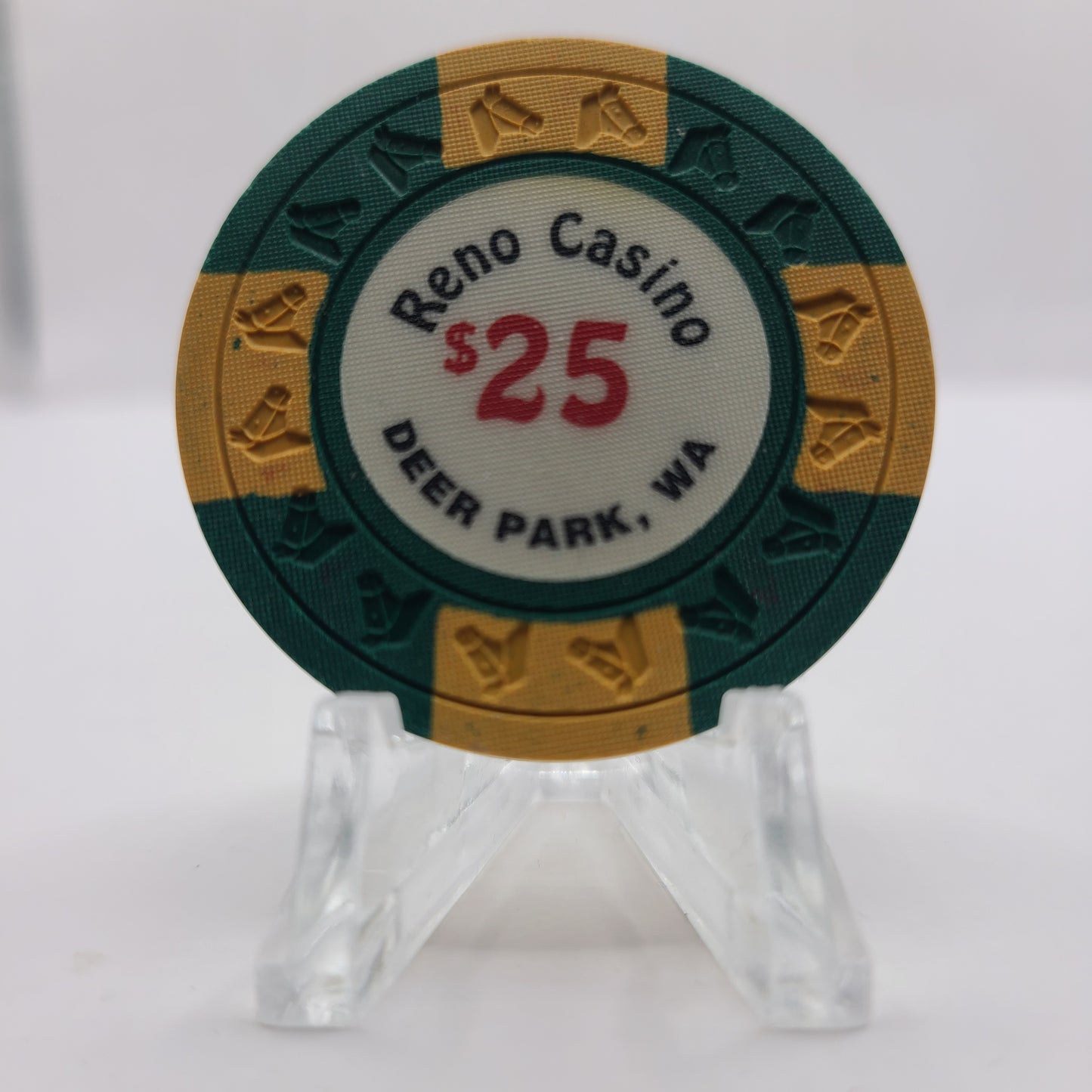 Reno Casino Card Room Deer Park Washington $25 Chip