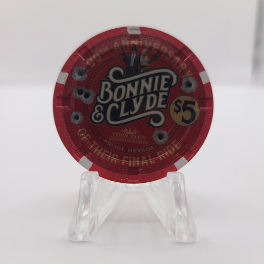 Primm Valley Resort & Casino Primm Nevada 2024 "Bonnie and Clyde" $5 Chip