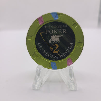 Venetian Hotel Casino Las Vegas Nevada 2024 $2 "Poker" Chip