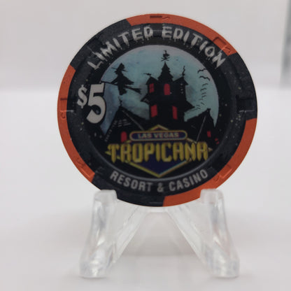 Tropicana Hotel Casino Las Vegas Nevada "Halloween 1998" $5 Chip V3546