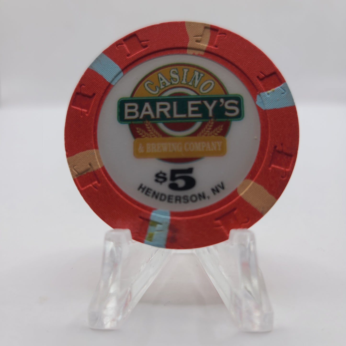 Barley's Casino & Brewing Henderson Nevada 1996 $5 Chip N1253