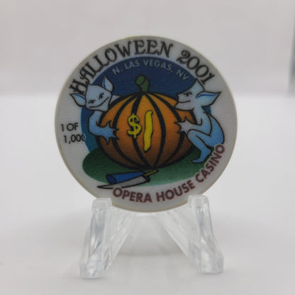 The Opera House Casino Las Vegas Nevada "Halloween 2001" $1 Chip V9261