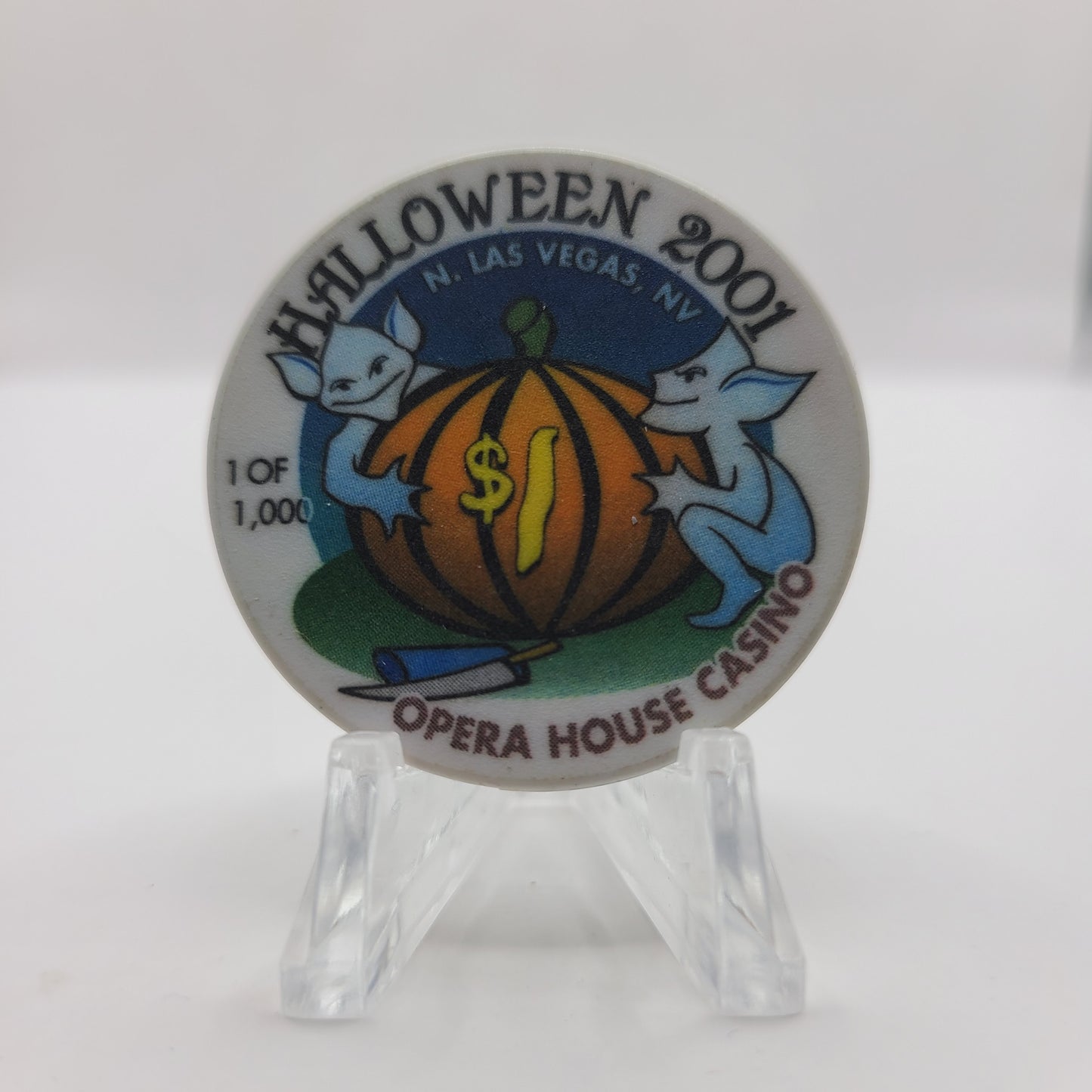 The Opera House Casino Las Vegas Nevada "Halloween 2001" $1 Chip V9261