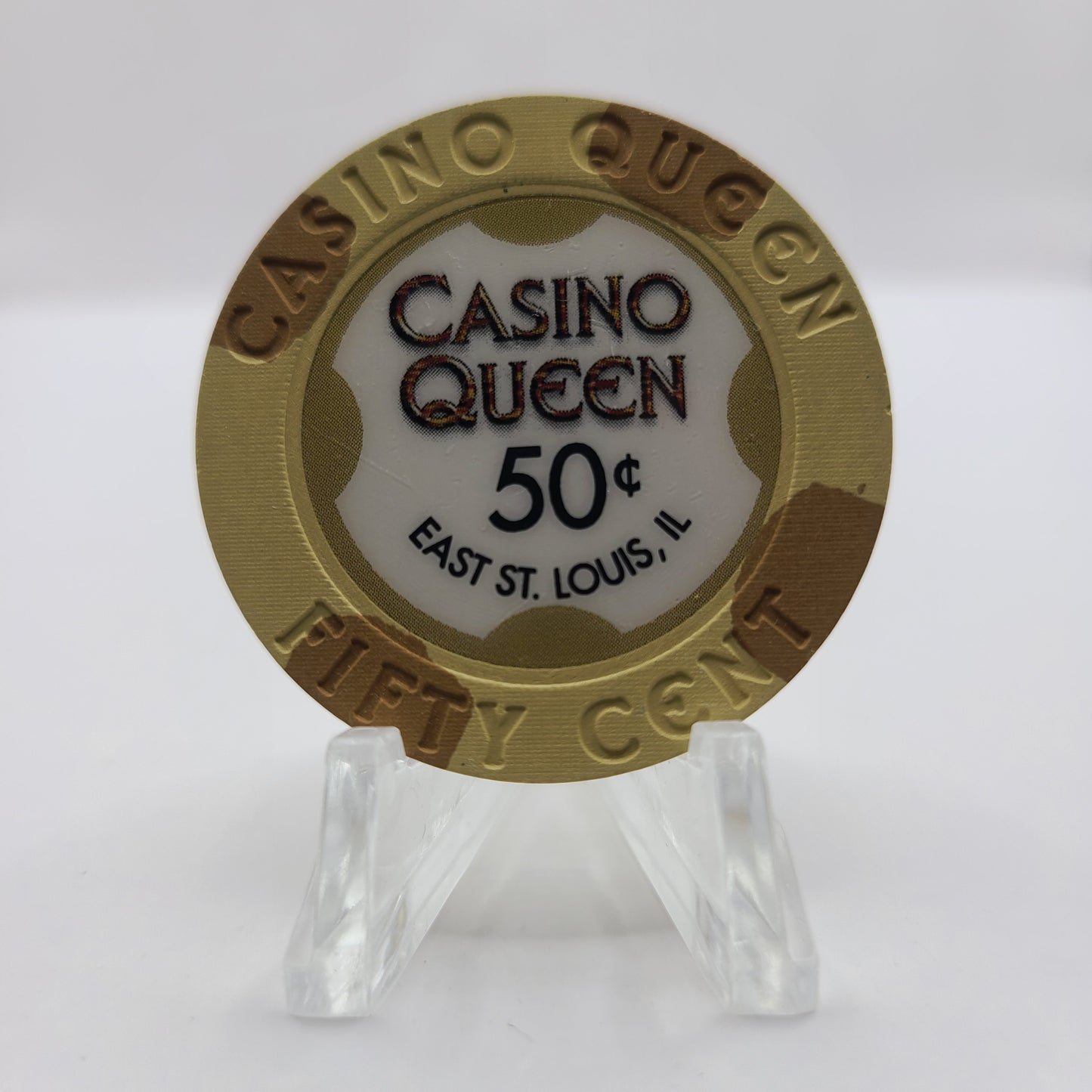 Casino Queen Riverboat Casino E St.Louis Illinois 2007 $.50 Chip