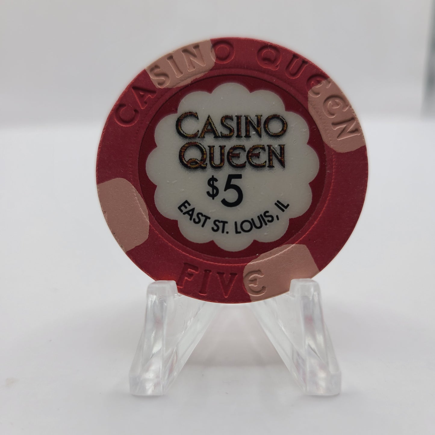 Casino Queen Riverboat Casino E St.Louis Illinois 2007 $5 Chip