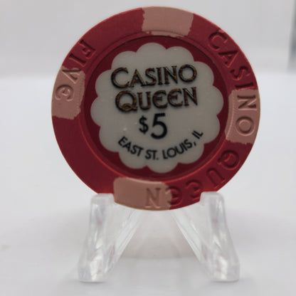 Casino Queen Riverboat Casino E St.Louis Illinois 2007 $5 Chip