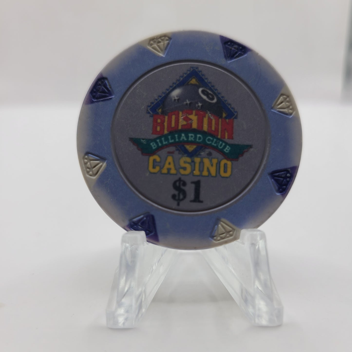 Boston Billard Club & Casino Nashua New Hampshire $1 Chip