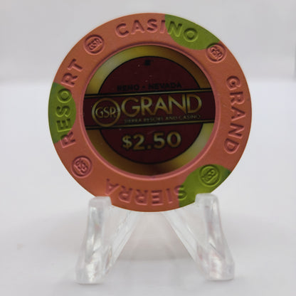 Grand Sierra Resort Casino Reno Nevada 2018 $2.50 Chip D2713