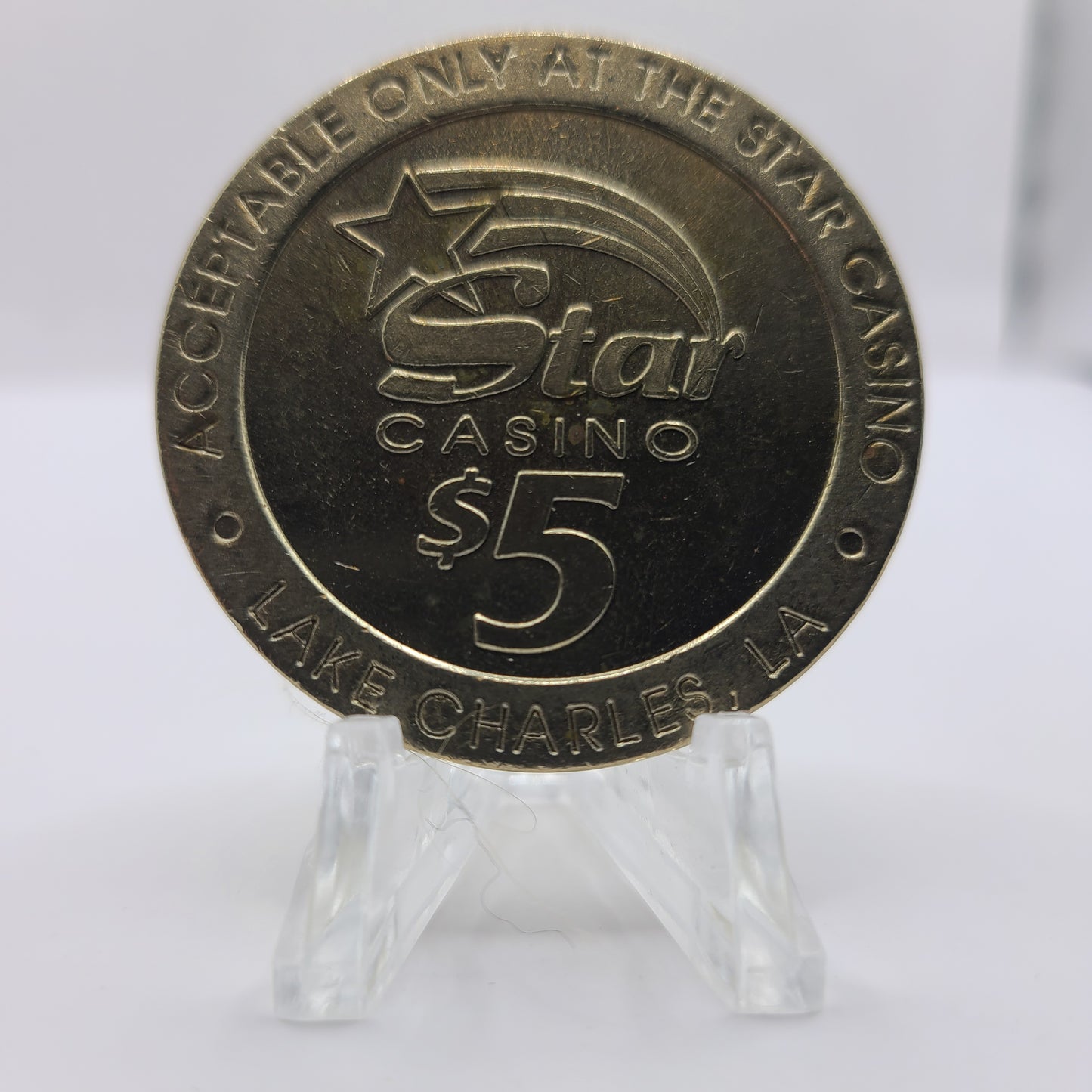 The Star Riverboat Casino Lake Charles Louisiana $5 Gaming Token