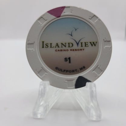 Island View "Riverboat" Casino Resort Gulfport Mississippi 2006 $1 Chip