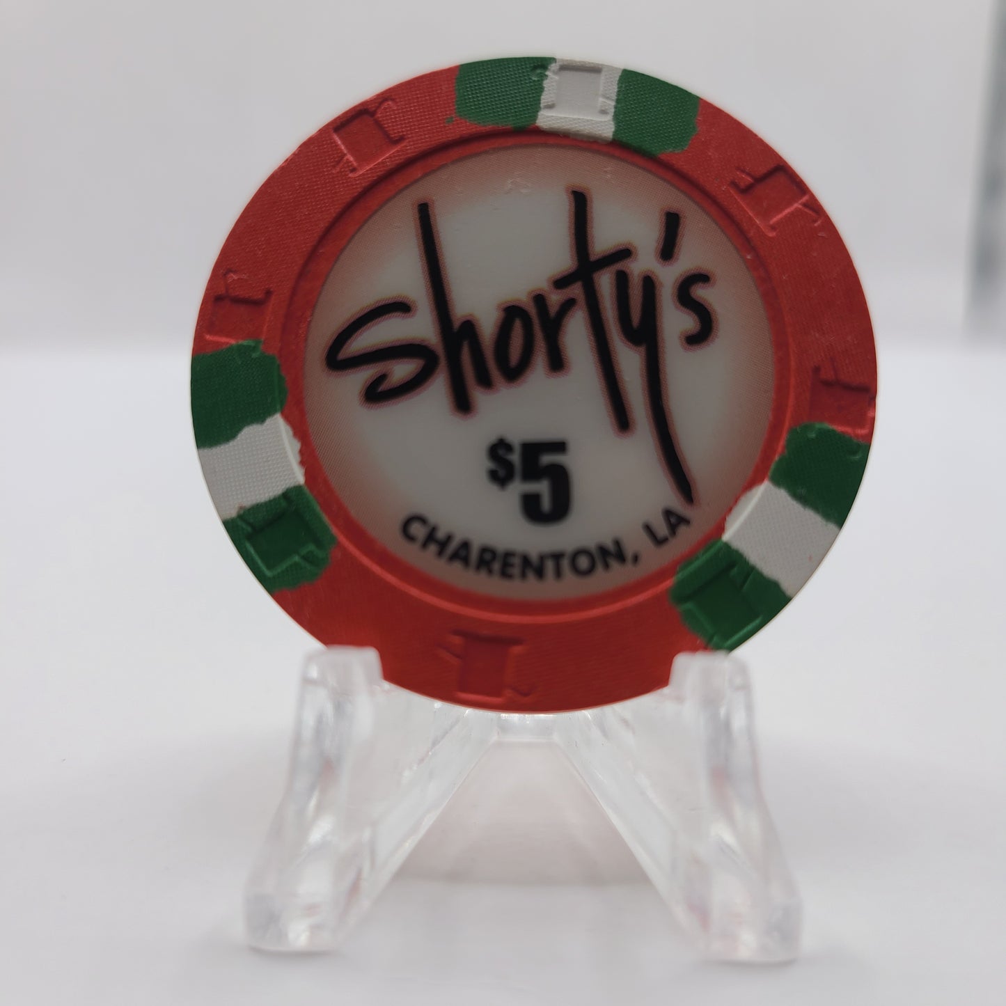 Shorty's Cypress Bayou Casino Charenton Louisiana $5 Chip