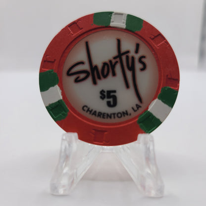 Shorty's Cypress Bayou Casino Charenton Louisiana $5 Chip