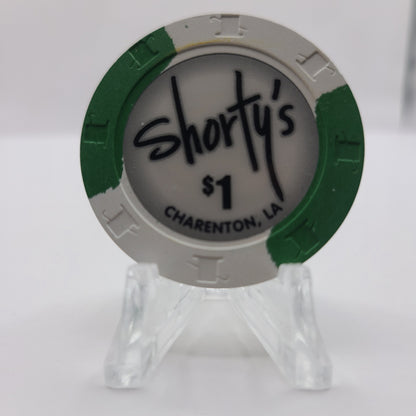 Shorty's Cypress Bayou Casino Charenton Louisiana $1 Chip