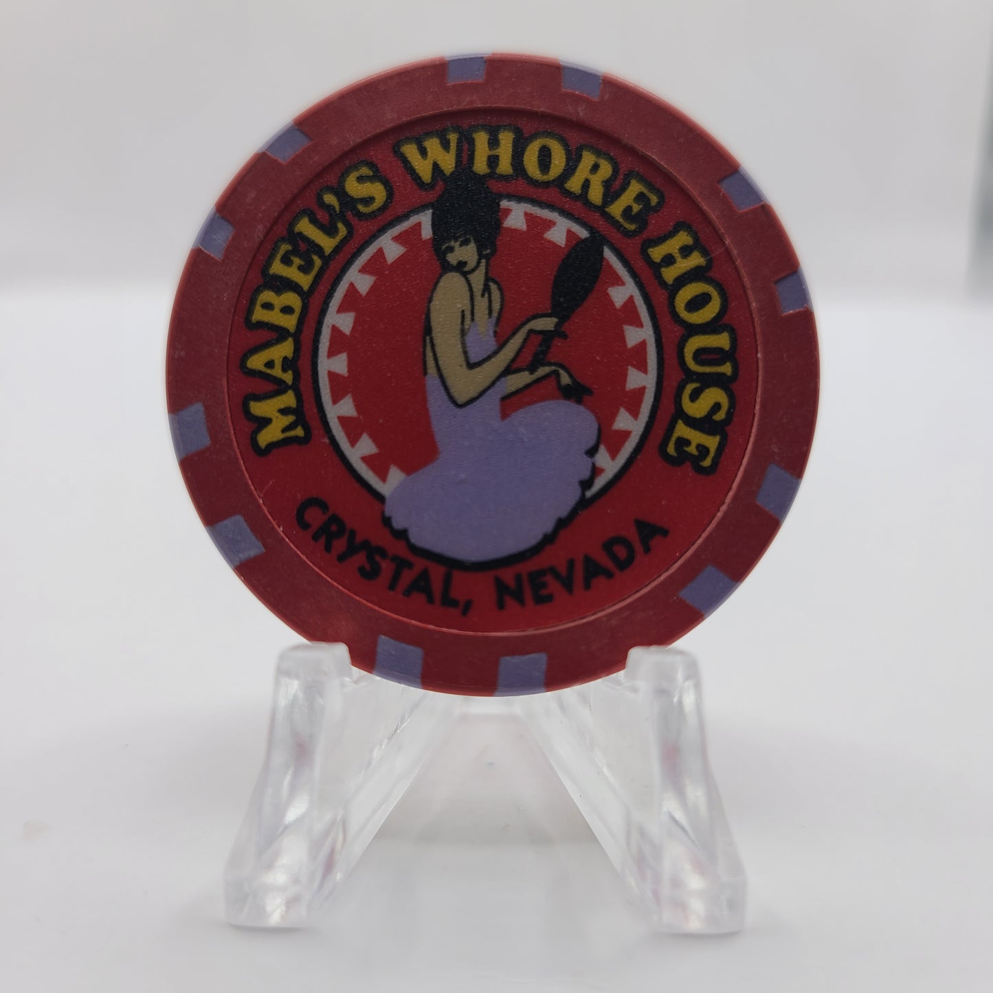 Mabel's Whore House "Brothel Strip Club" Crystal Nevada Advertising Chip