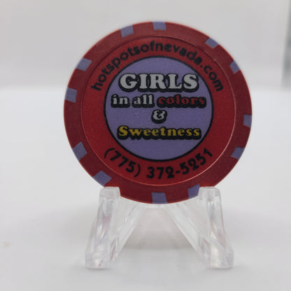 Mabel's Whore House "Brothel Strip Club" Crystal Nevada Advertising Chip