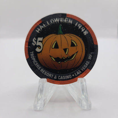 Tropicana Hotel Casino Las Vegas Nevada 1998 "Halloween" $5 Chip V3546 "LIMITED EDITION"